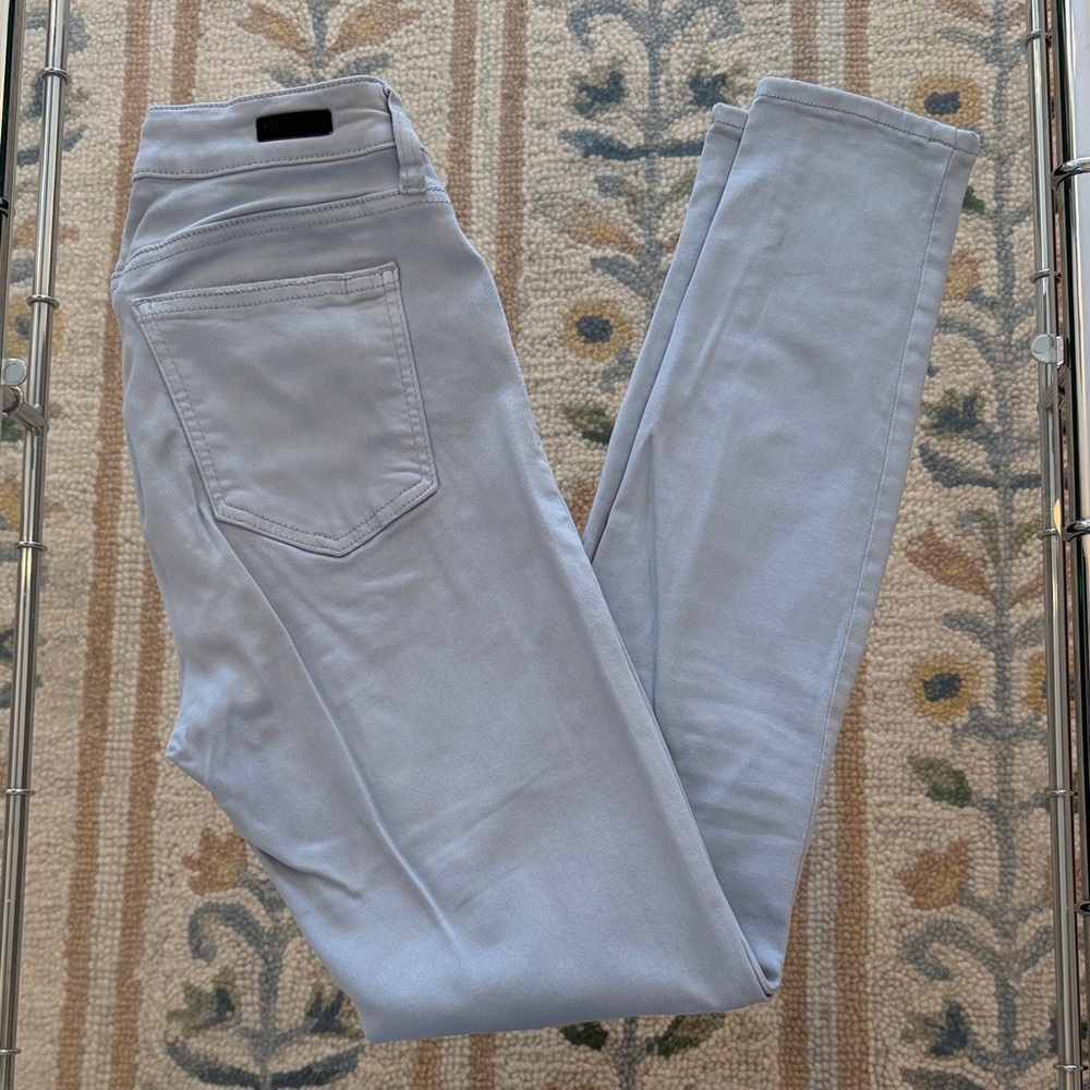 Kut from the Kloth MIA Toothpick Ankle Skinny Jeans in Light Blue